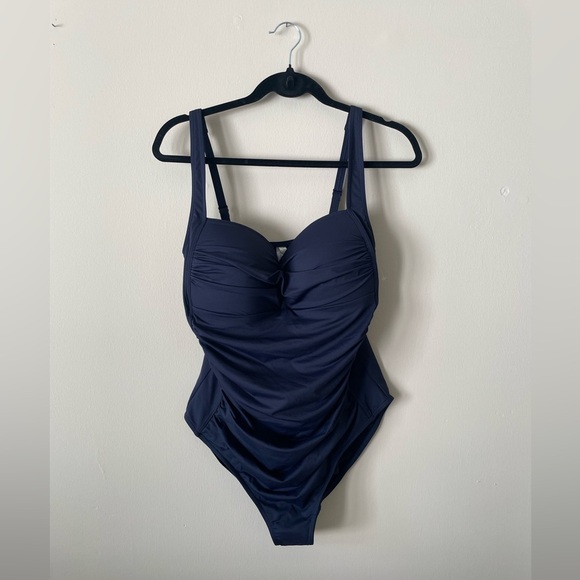 NEW Sea Level Essentials Twist Front A-DD Cup One Piece Swimsuit - Night Sky - Picture 4 of 11